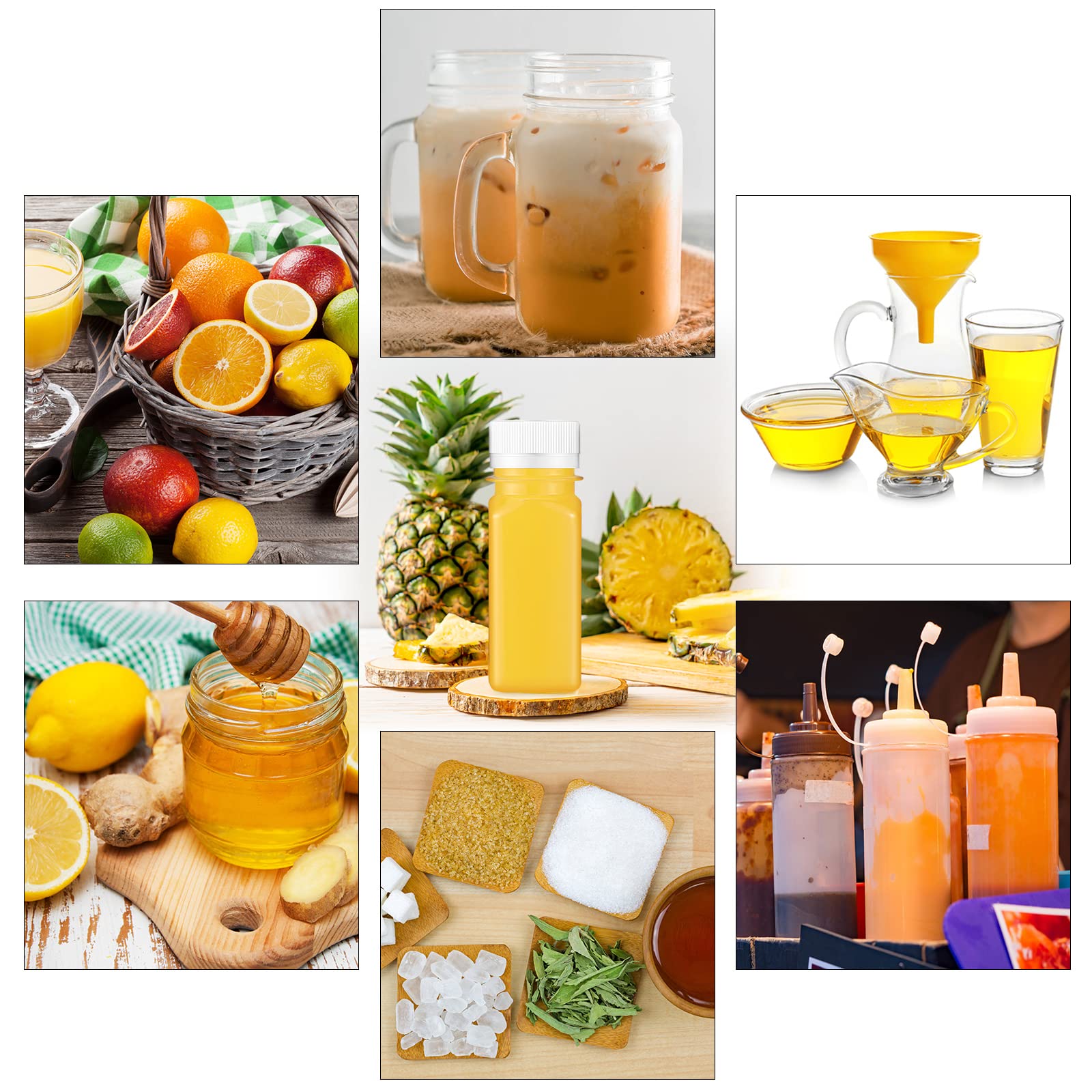 Roshtia botellas 2oz claras para llevar en bolso, ideal para muestras.