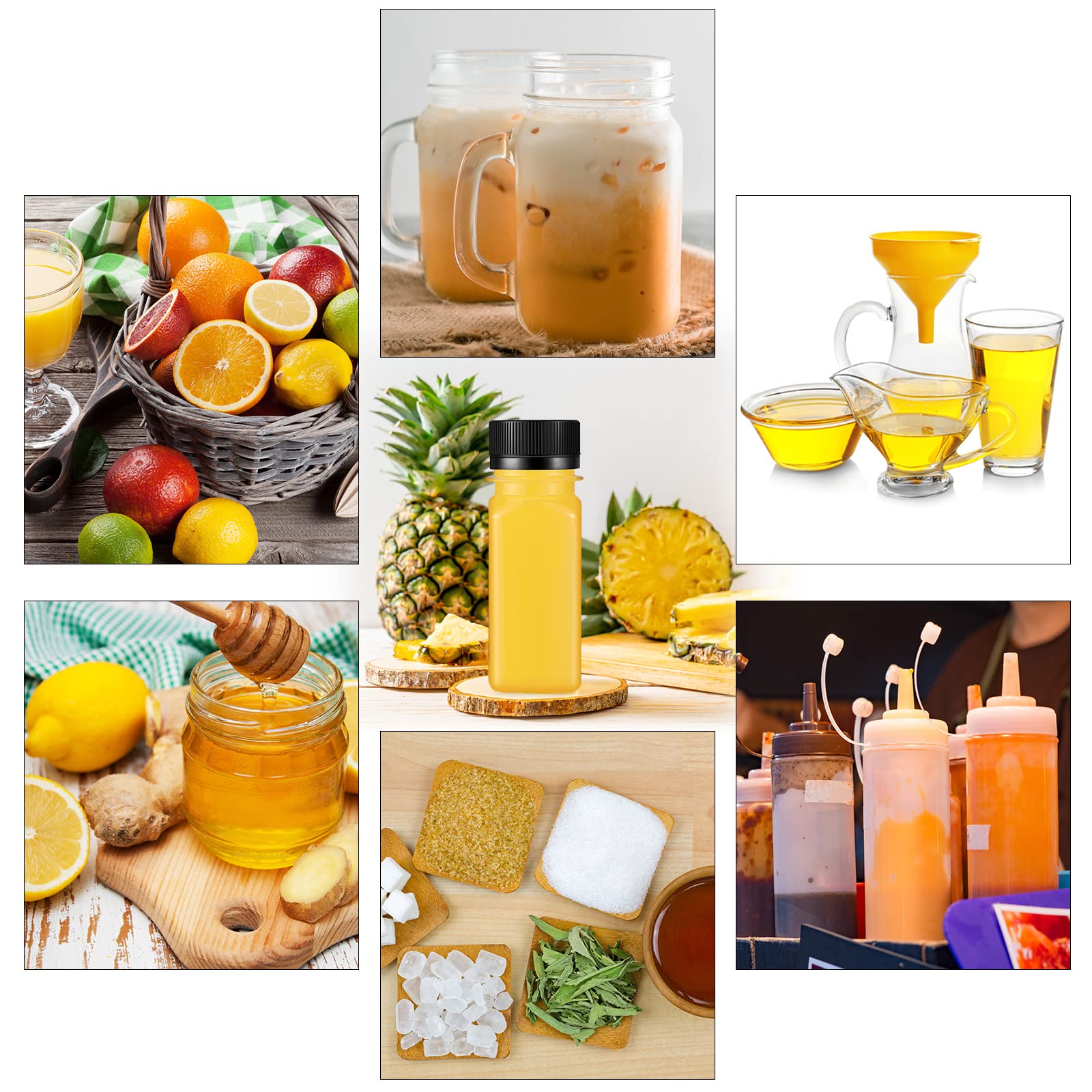 Roshtia botellas pack 100 unidades, útiles para inventario y almacenamiento.