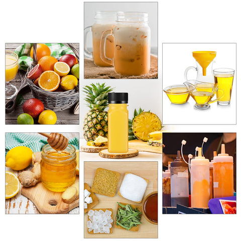 Roshtia botellas pack 100 unidades, útiles para inventario y almacenamiento.