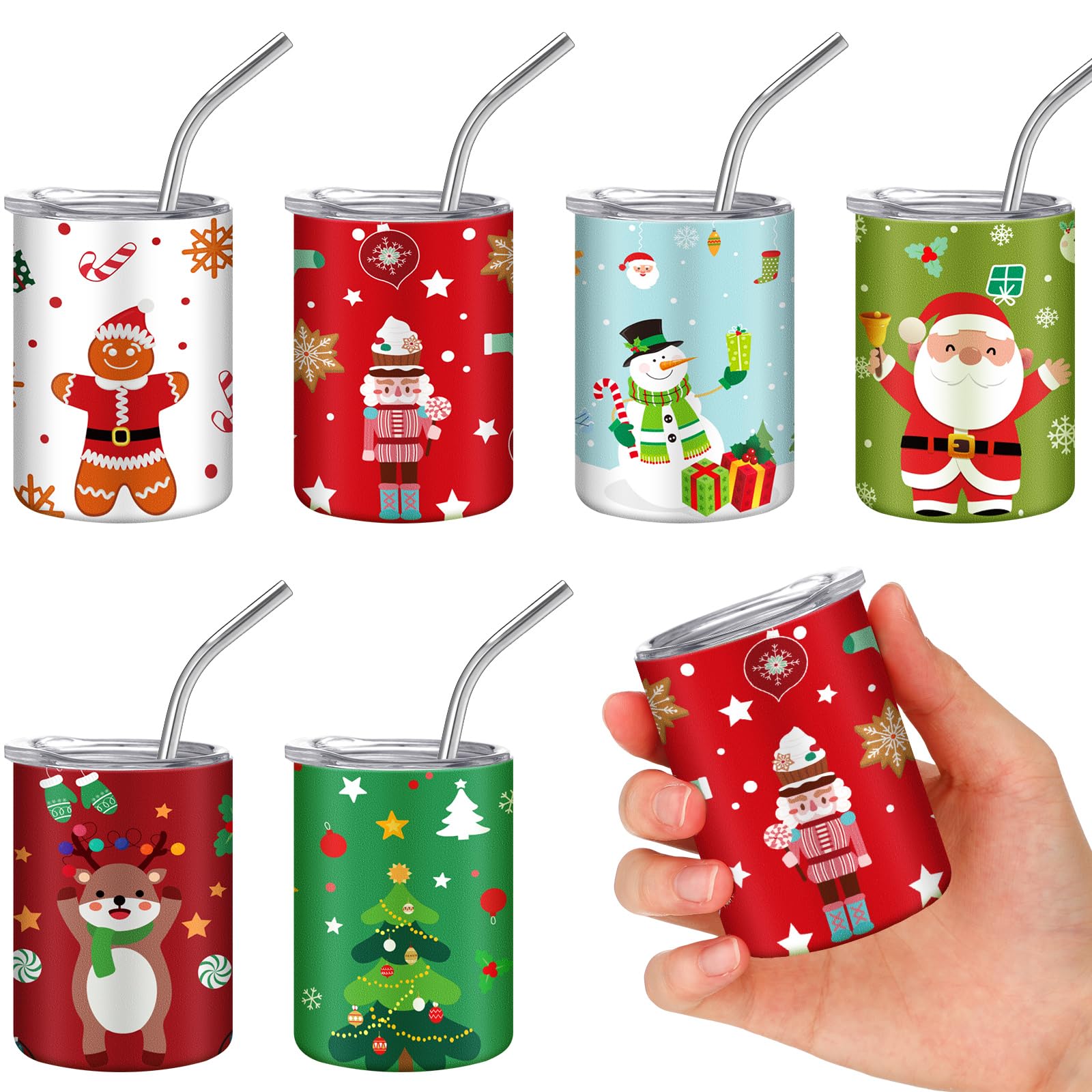 Roshtia set de 6 vasos shot mini 3 onzas, compacto para llevar en viajes.