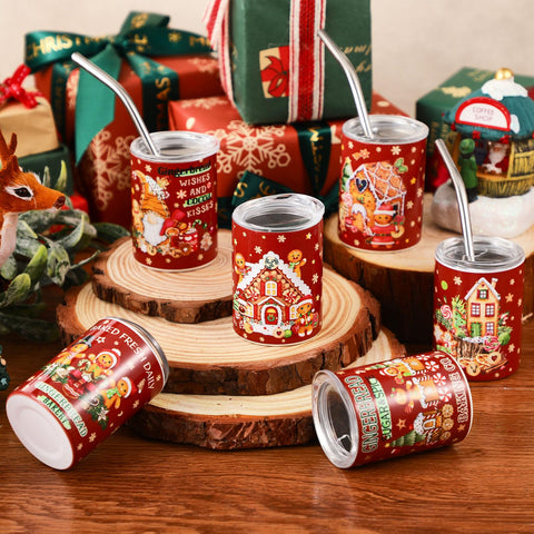 Roshtia vaso acero inoxidable gingerbread con borde suave para mayor comodidad.