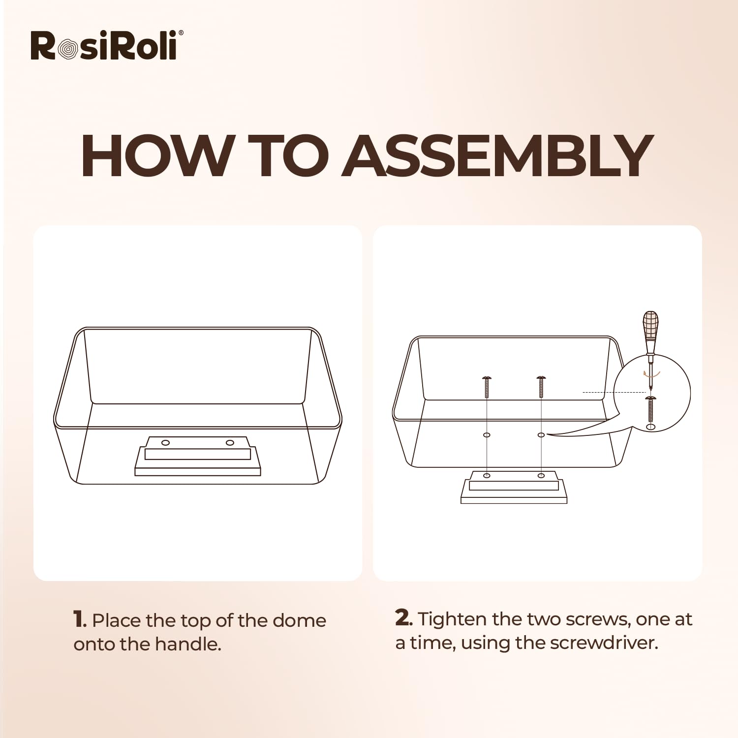 Rosiroli presentación para bodas y fiestas con estilo sobrio.