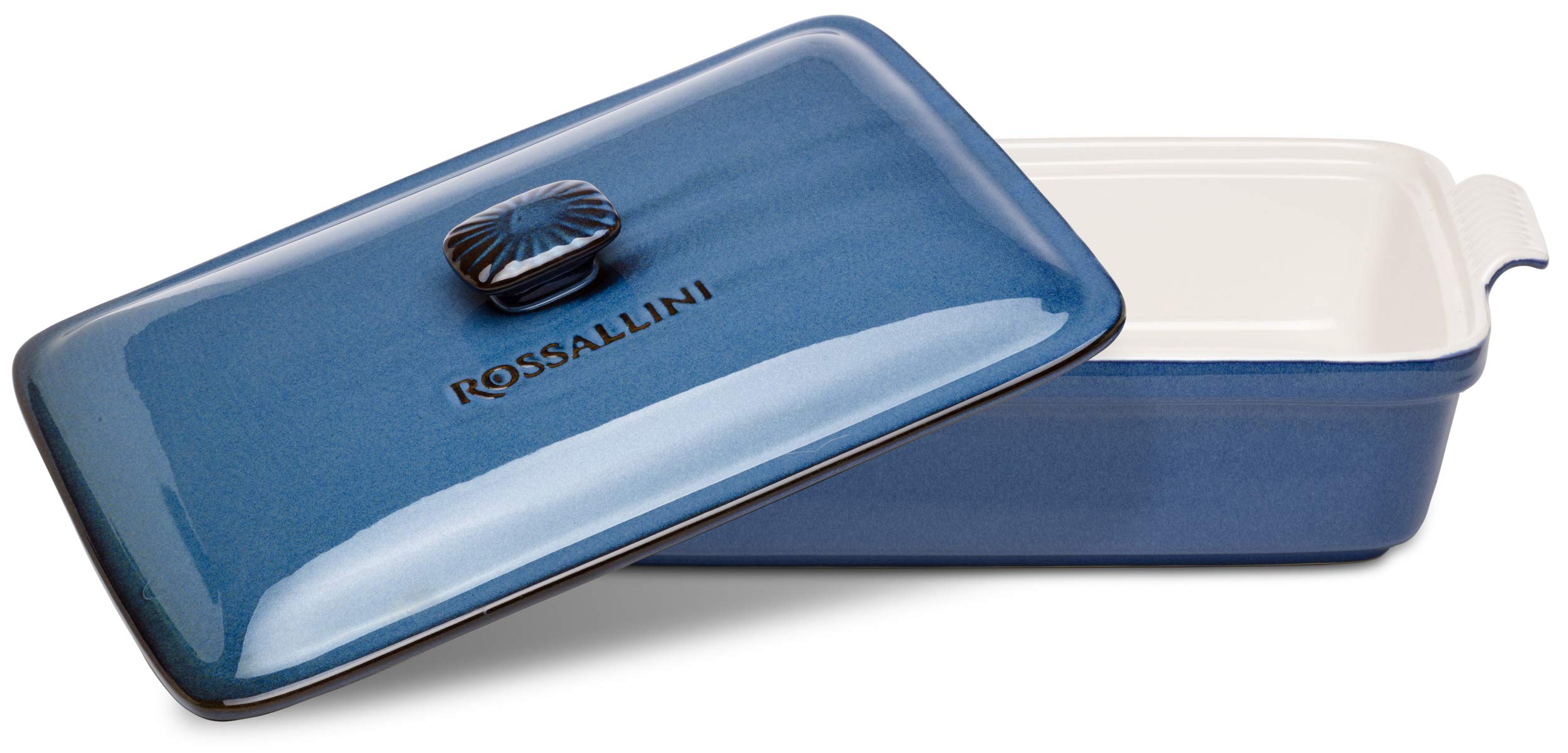 ROSSALLINI: tapa con pomo ergonómico para manejo seguro durante horneado.