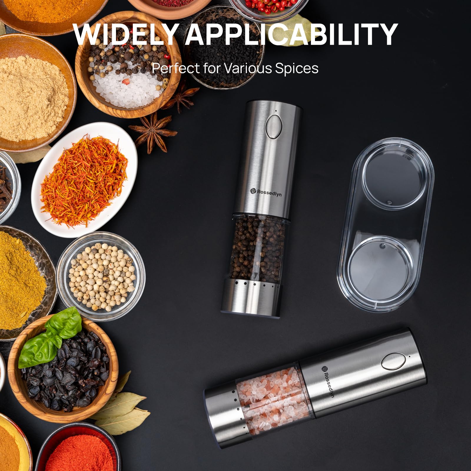 Rossedlyn diseño ergonómico para uso con una mano.