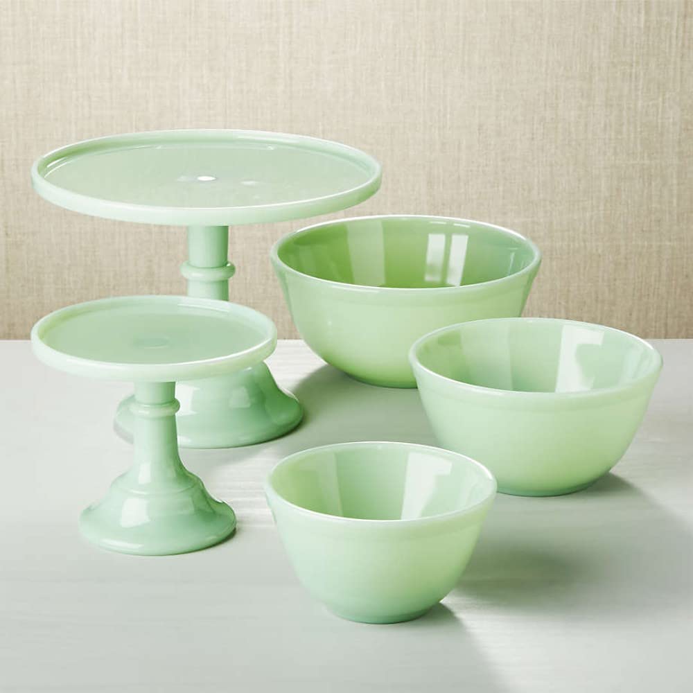 Rosso Glass Mosser Jade conjunto de 3 tazones para mezclar ideal para repostería y cocina