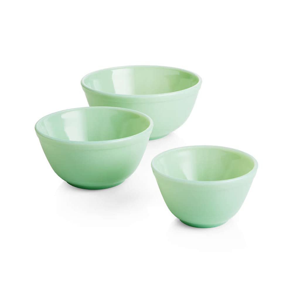 Rosso Glass Mosser Jade tazón 20 oz para mezclar y ver la consistencia con claridad