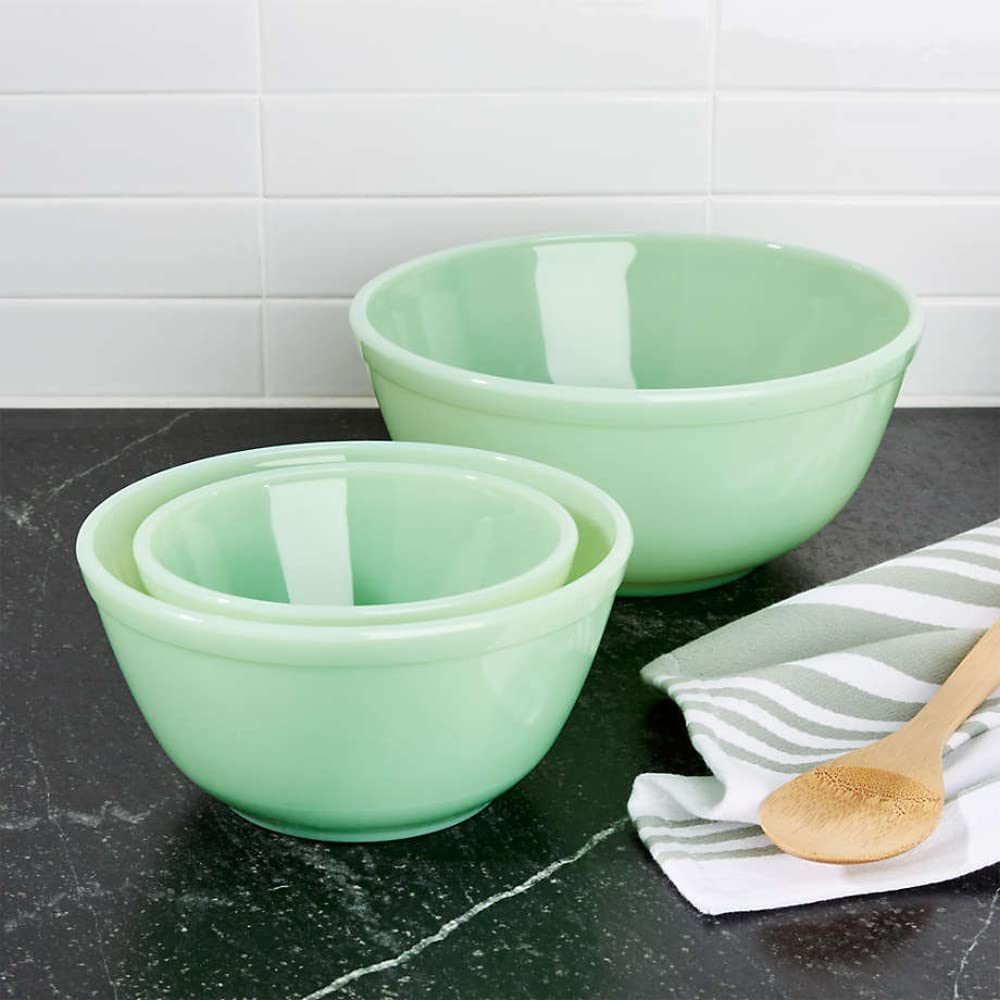 Rosso Glass Mosser Jade tazón 40 oz para masas y salsas con acabado claro