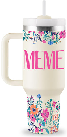 ROSTANTEN vaso 40 oz con tapa y pajilla para regalo meme, ideal para cualquier ocasión