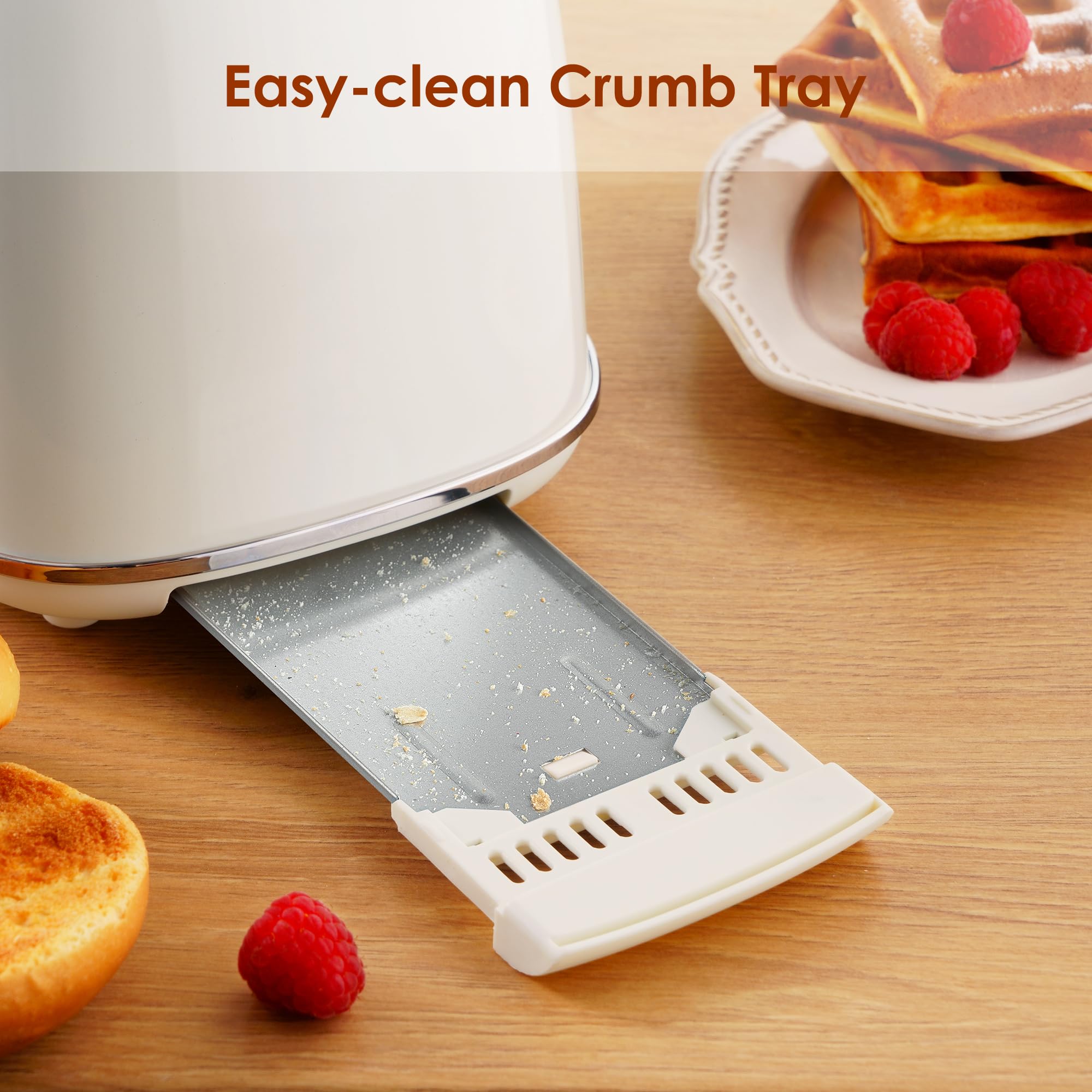 Roter Mond Tostadora 2 rebanadas gancho para simplificar almacenamiento