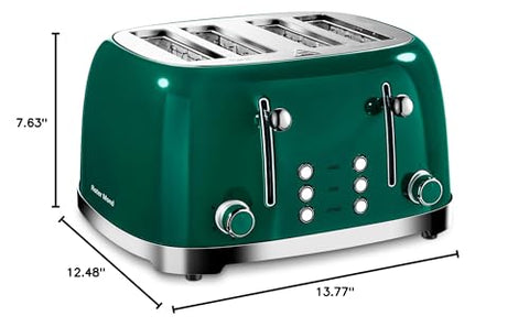 Roter Mond, diseño retro verde que optimiza espacio en la cocina.