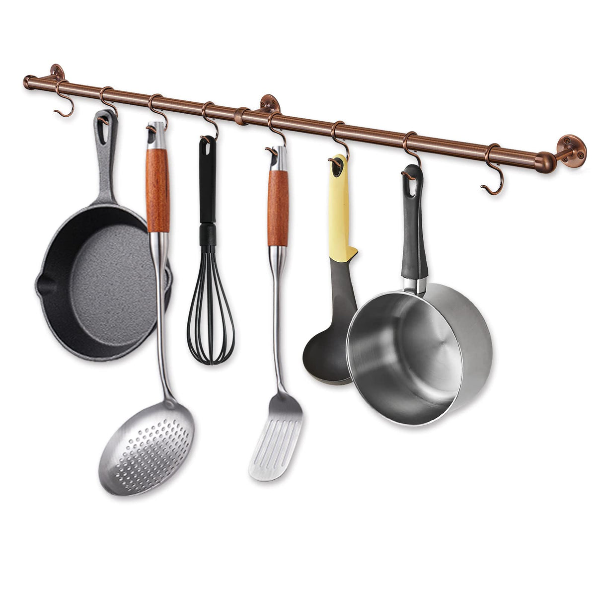 ROTHLEY rack-pared-cocina-acero-inoxidable: almacenamiento duradero para ollas y sartenes