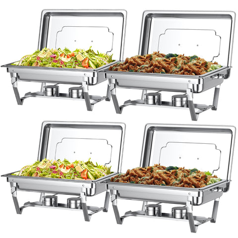 Rottay bandeja calefactable 8 cuartos para buffets y catering.