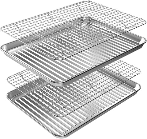 ROTTAY bandeja para hornear 18x12, liberación rápida y horneado uniforme.