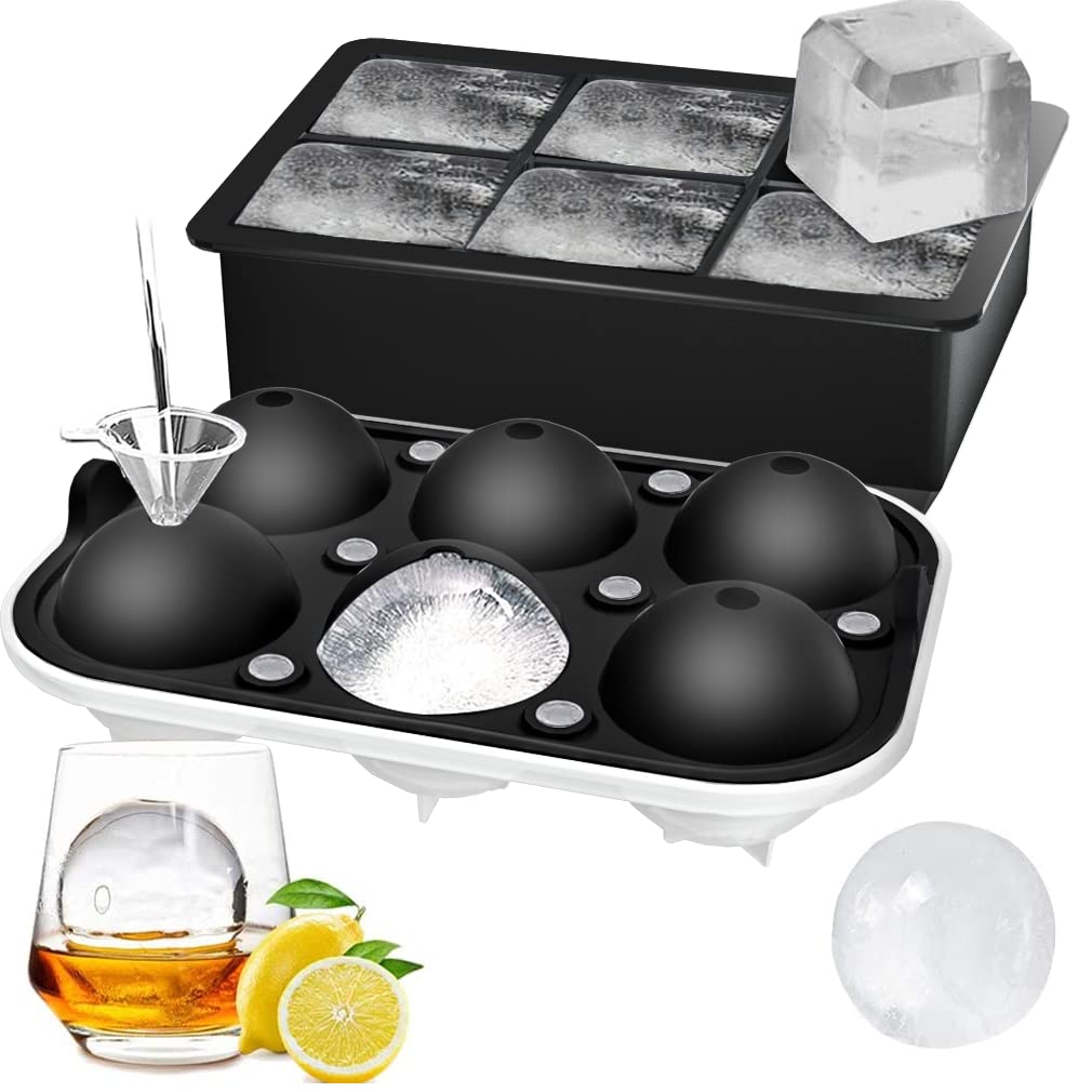 Rottay esferas de hielo con tapa, ideal para servir bebidas con hielo perfecto.