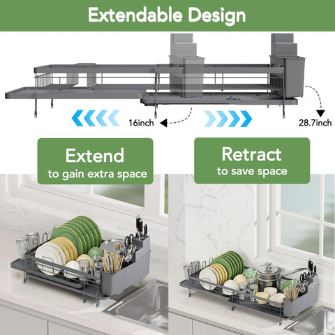 ROTTOGOON escurridor extendible con material anticorrosivo para cocina