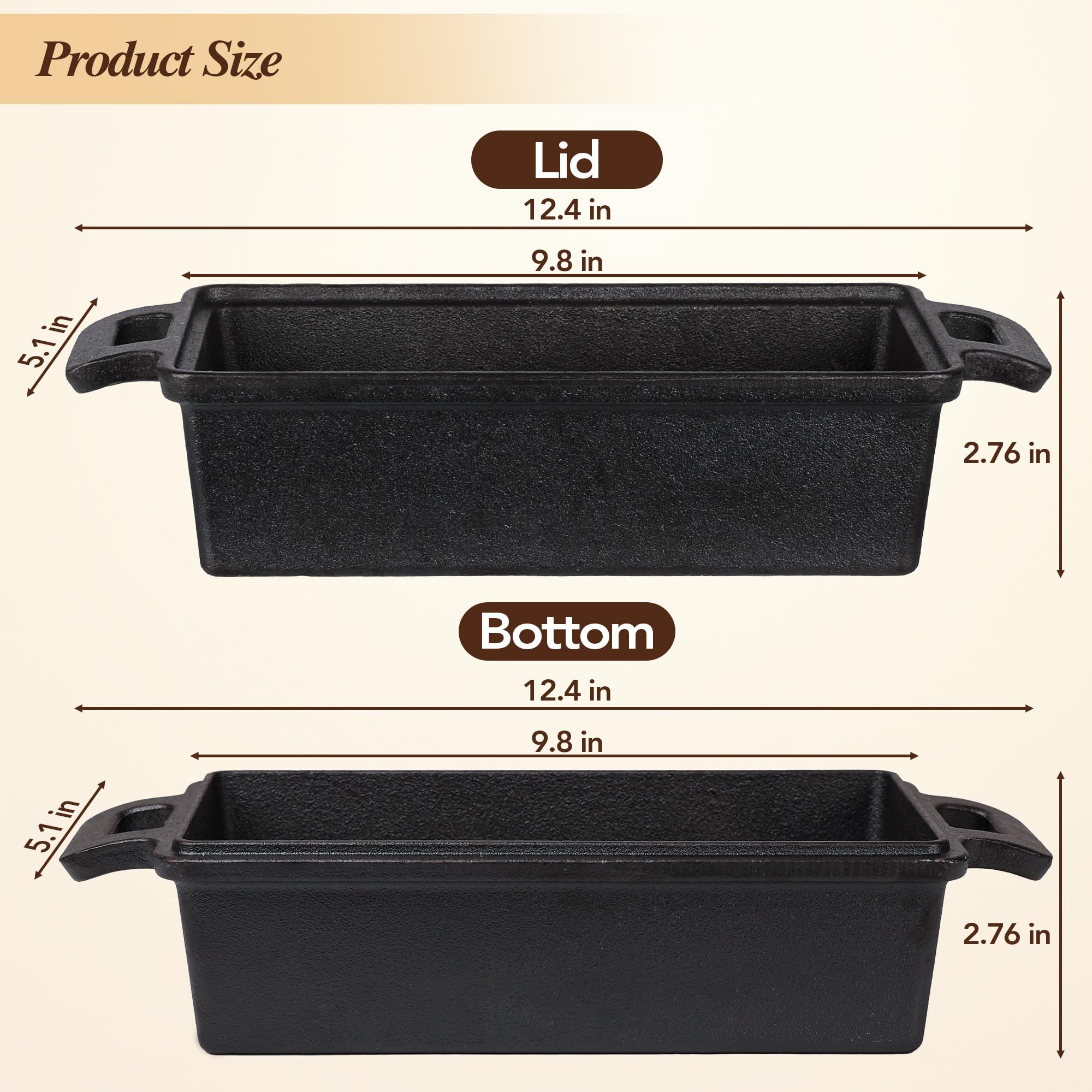 RottoGoon mango curvado ergonómico facilita agarrar el molde caliente.
