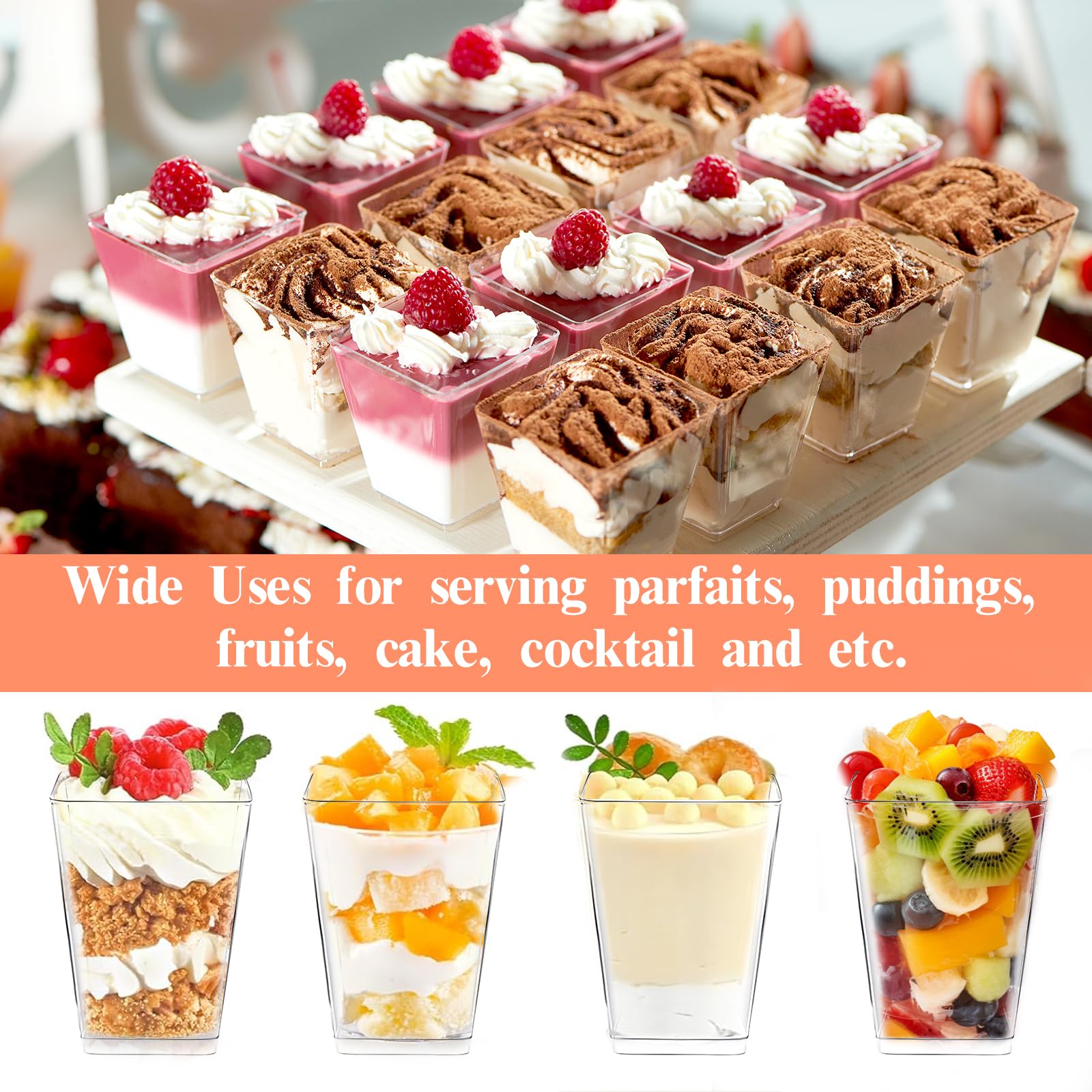 Rouceyxin kit 50 vasos 5oz facilita eventos y catering.