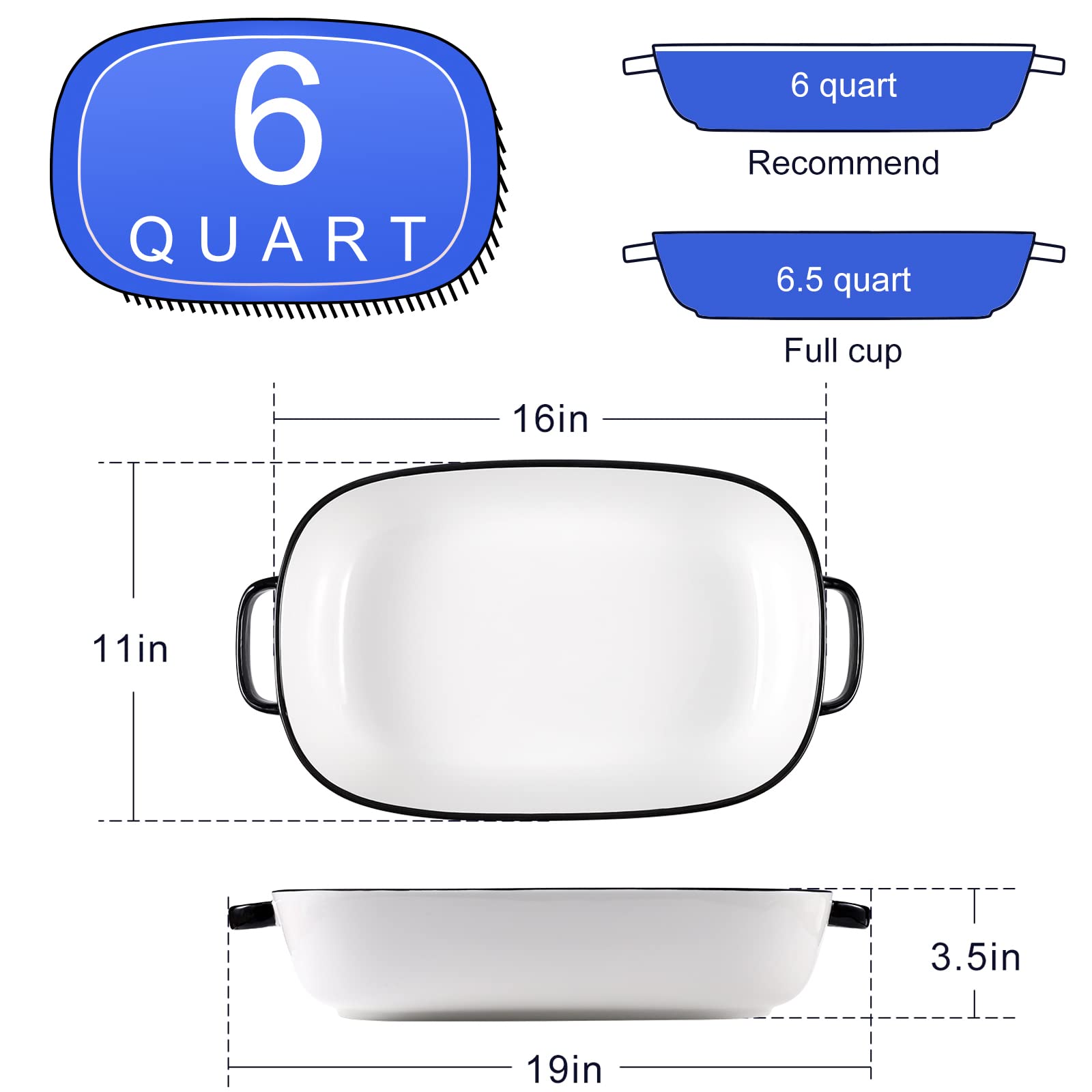 Bandeja Roeveca apta para horno, microondas y refrigerador.