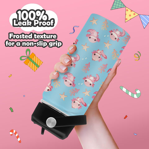 ROVOZAR diseño axolote en azul y rosa perfecto para niños curiosos