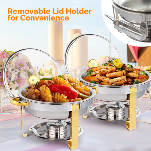 ROVSUN bandeja de agua 5QT para mantener la comida adecuada.