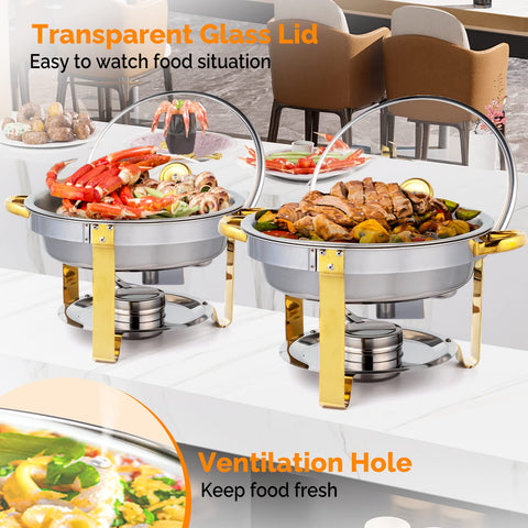 ROVSUN bandeja de comida 5QT, compatible con calentadores.