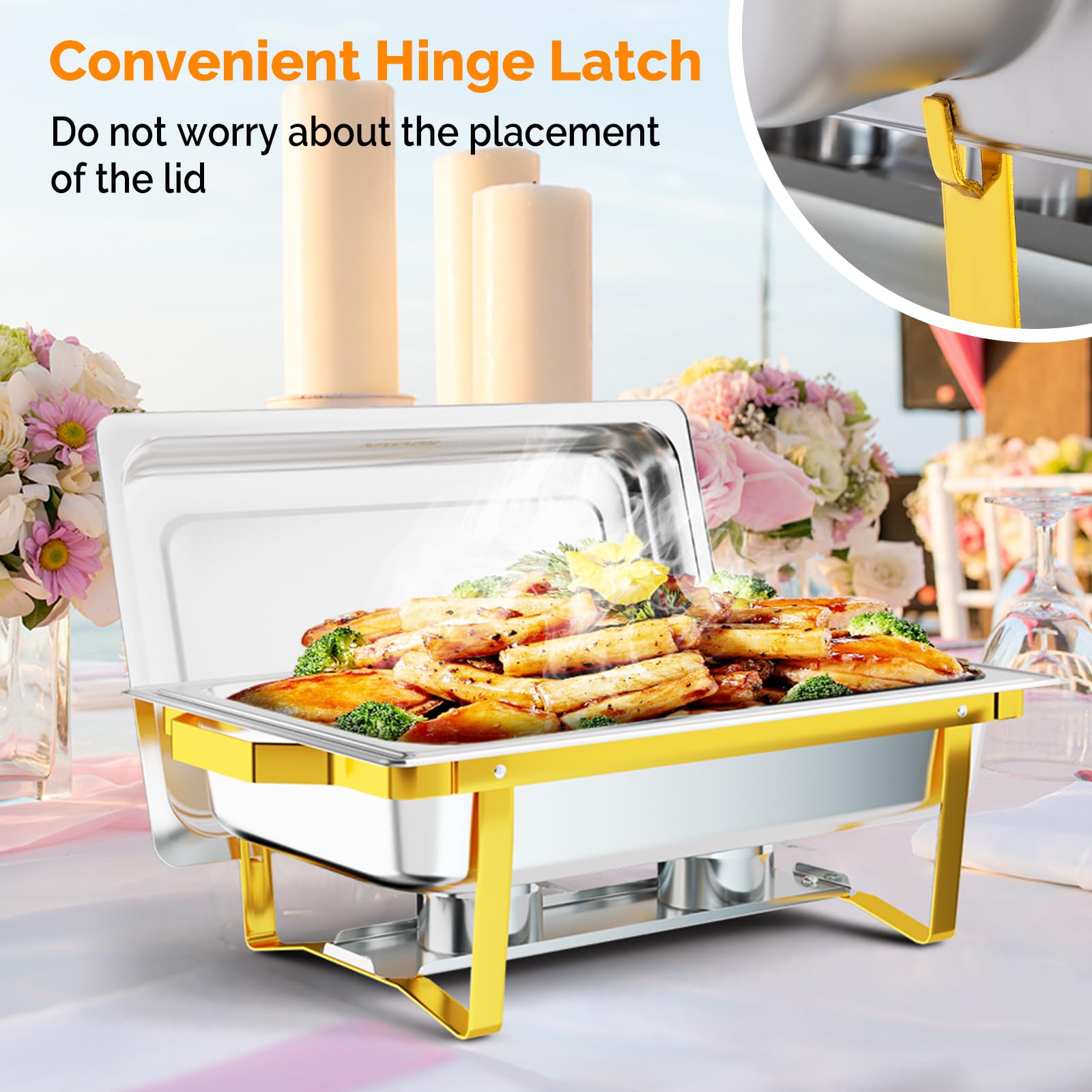 Mesa de catering para bodas y fiestas con presentación elegante.