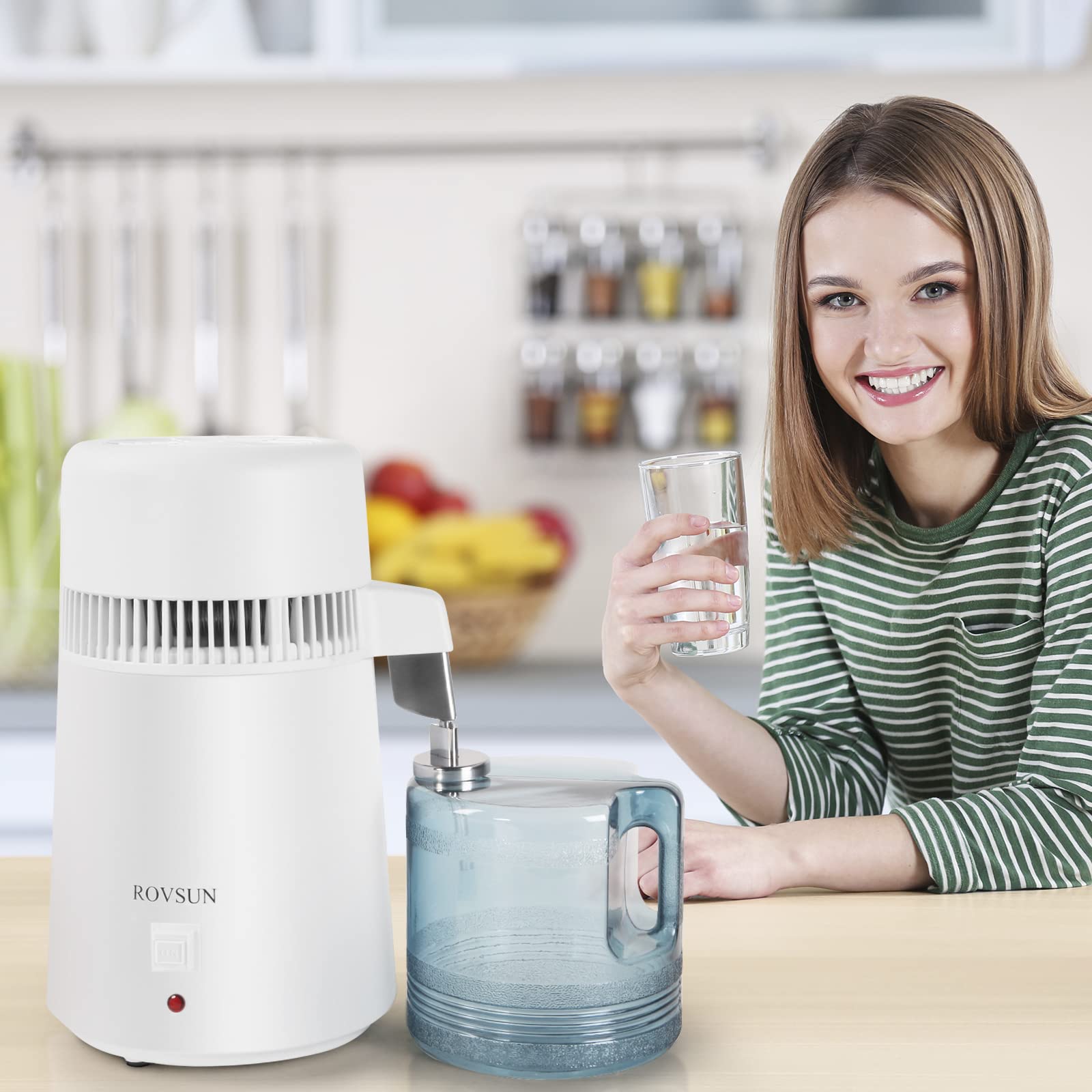 ROVSUN termostato integrado y apagado automático para evitar sobrecalentamiento.