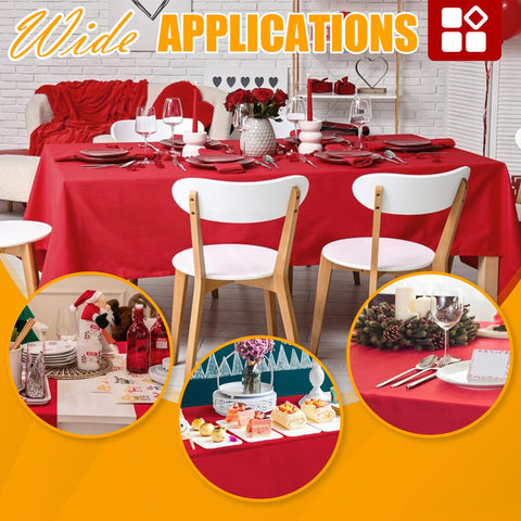 RowinsyDD mantel plastico rojo para uso en exteriores y picnic