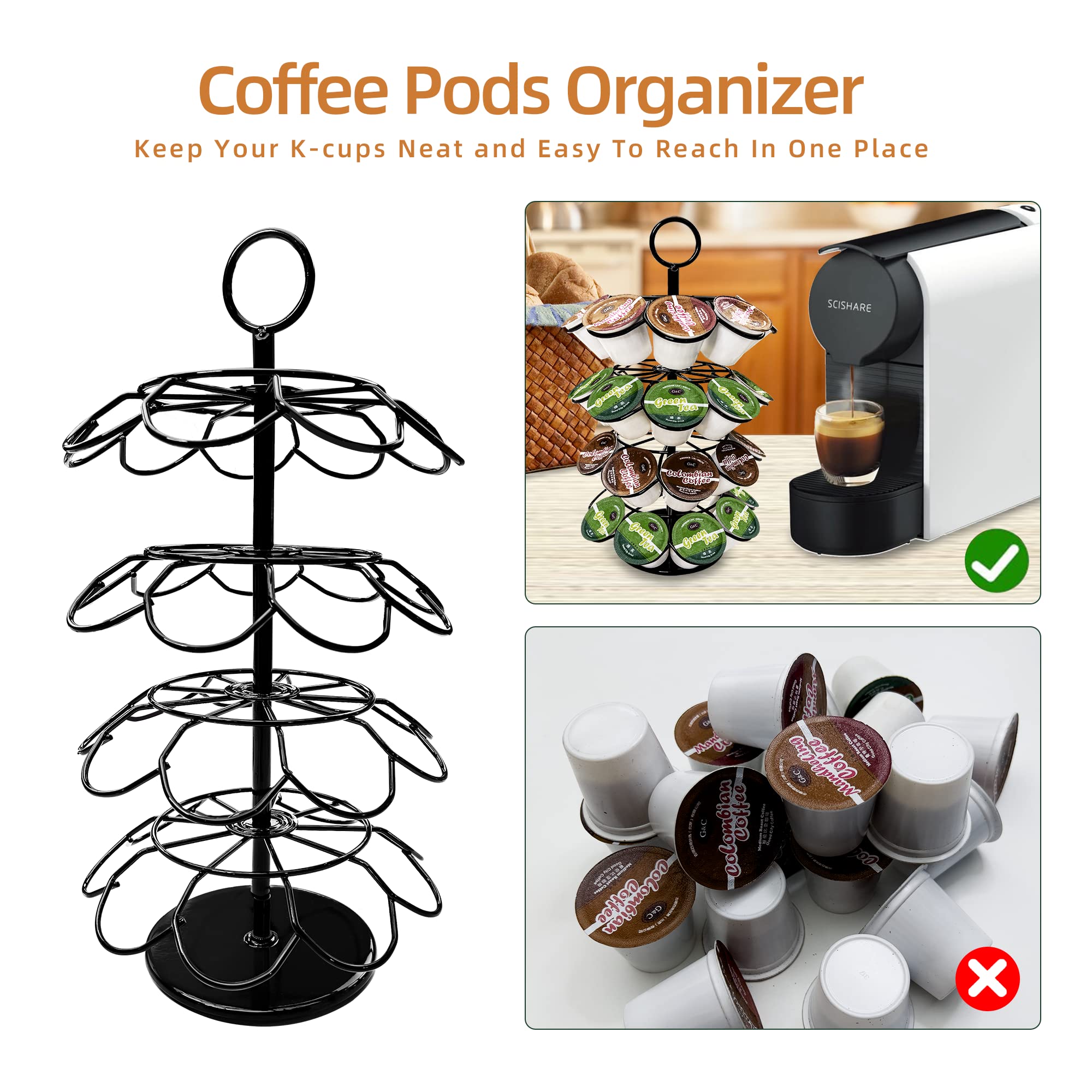 ROWISE ahorro-espacio-contador optimiza espacio junto a la cafetera.