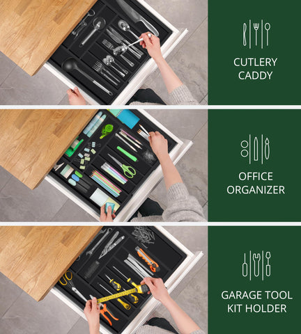 Organizador fácil de limpiar de ROYAL CRAFT WOOD para cajones.