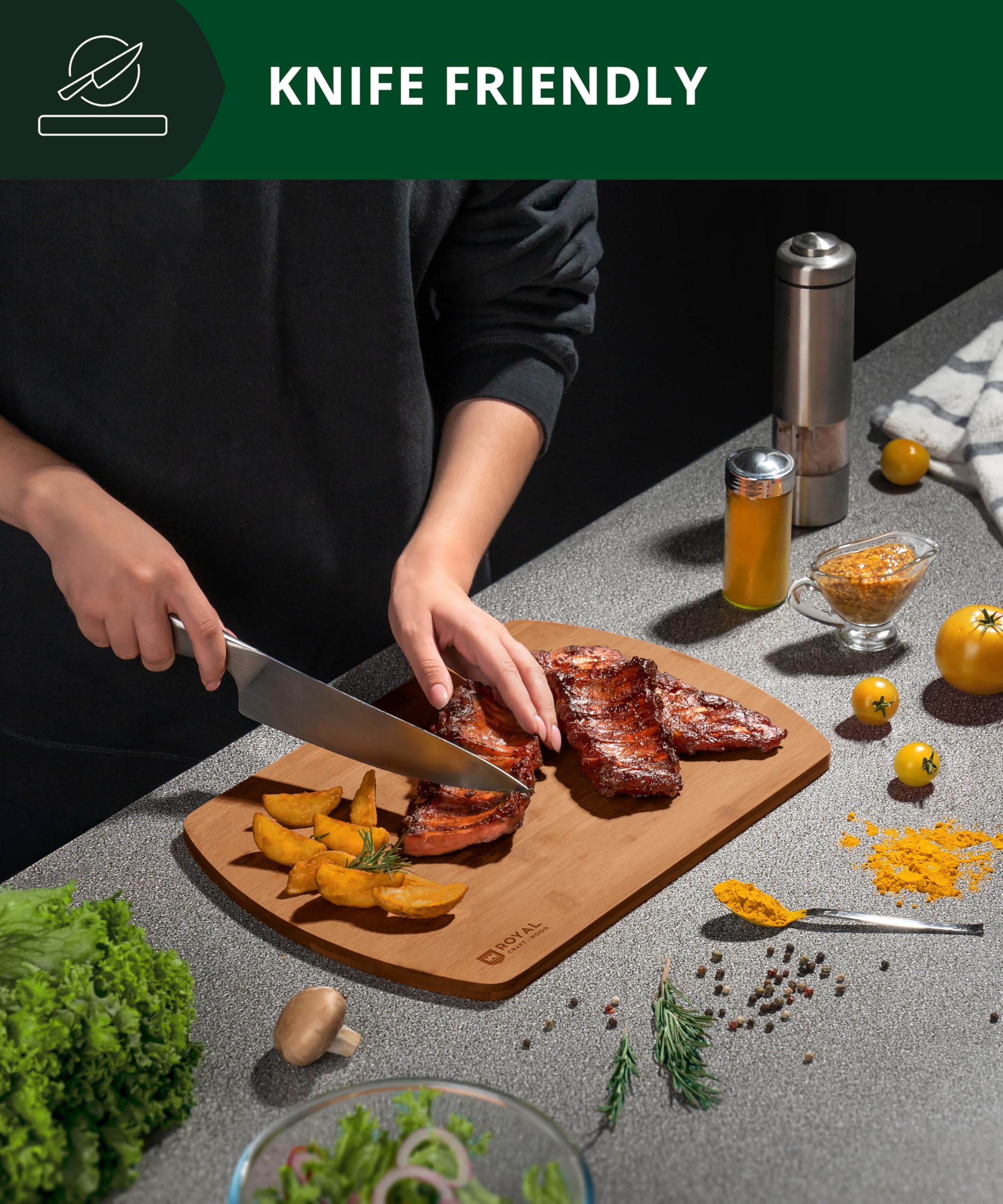 ROYAL CRAFT WOOD: Mantenimiento sencillo con aceite mineral alimentario para un acabado duradero.