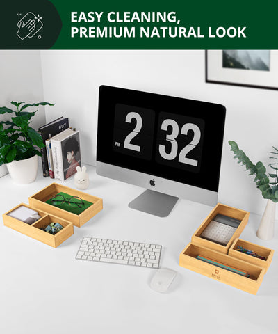 Soluciones de oficina ROYAL CRAFT WOOD, simplifican el escritorio con orden.