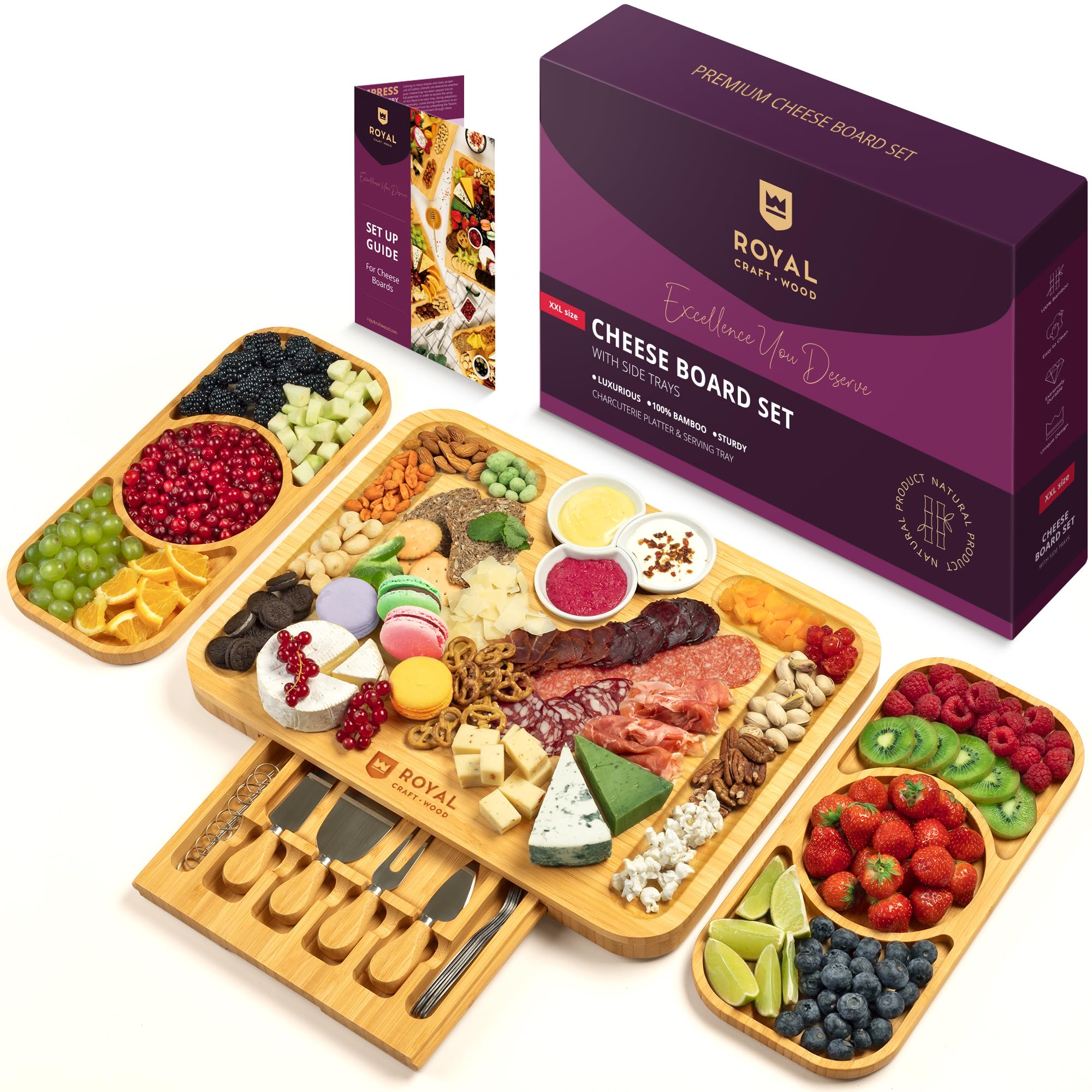 Placas de tapas Royal Craft Wood para servir con estilo.