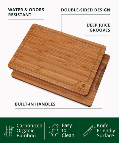 ROYAL CRAFT WOOD tabla 12x8 para cortar verduras y quesos