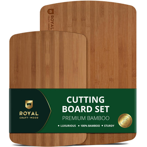 ROYAL CRAFT WOOD: Tabla de cortar grande 15x10 pulgadas para carnes y verduras.