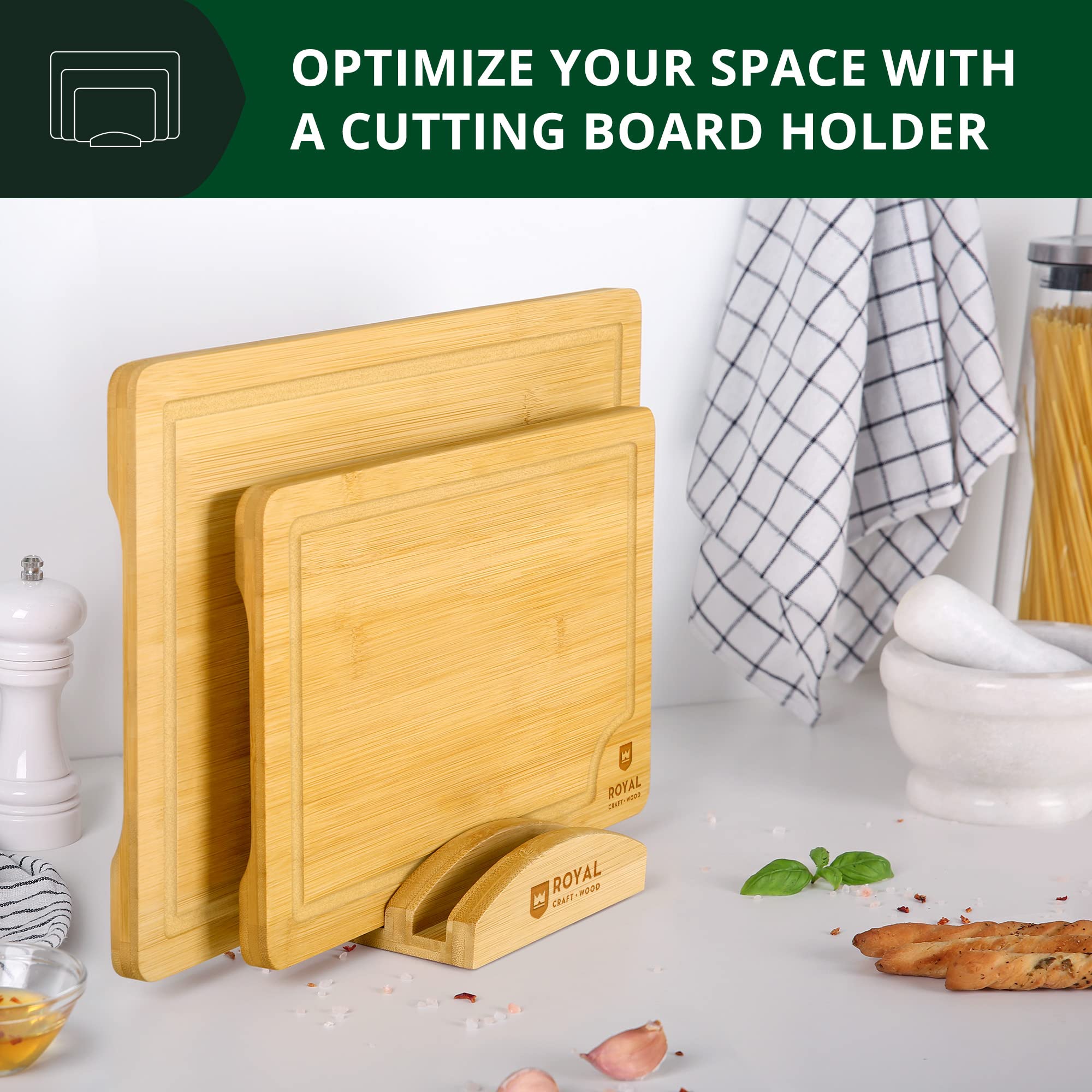 ROYAL CRAFT WOOD tablas diferentes encajadas para ahorro de espacio