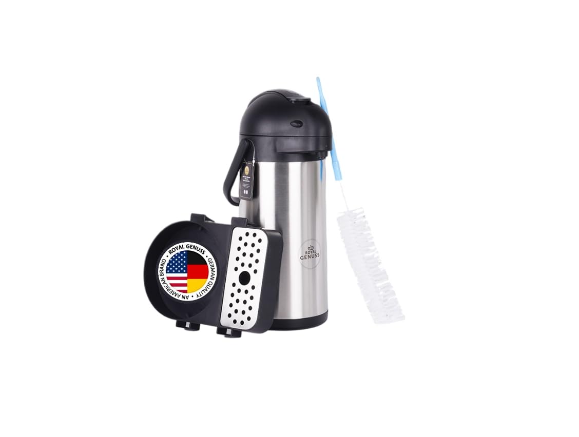 Royal Genuss AirPot bomba: dispensa café caliente rápidamente para reuniones.
