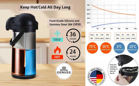 Royal Genuss jarra de boca amplia para verter y añadir hielo
