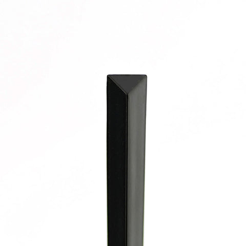 Royal palillo prisma 4 pulgadas negro para presentaciones en catering.