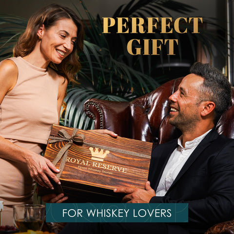 Royal Reserve piedras de whisky enfriando sin diluir el sabor