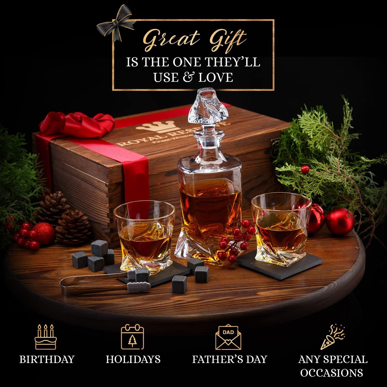 Royal Reserve vasos de whisky cristal para degustaciones refinadas