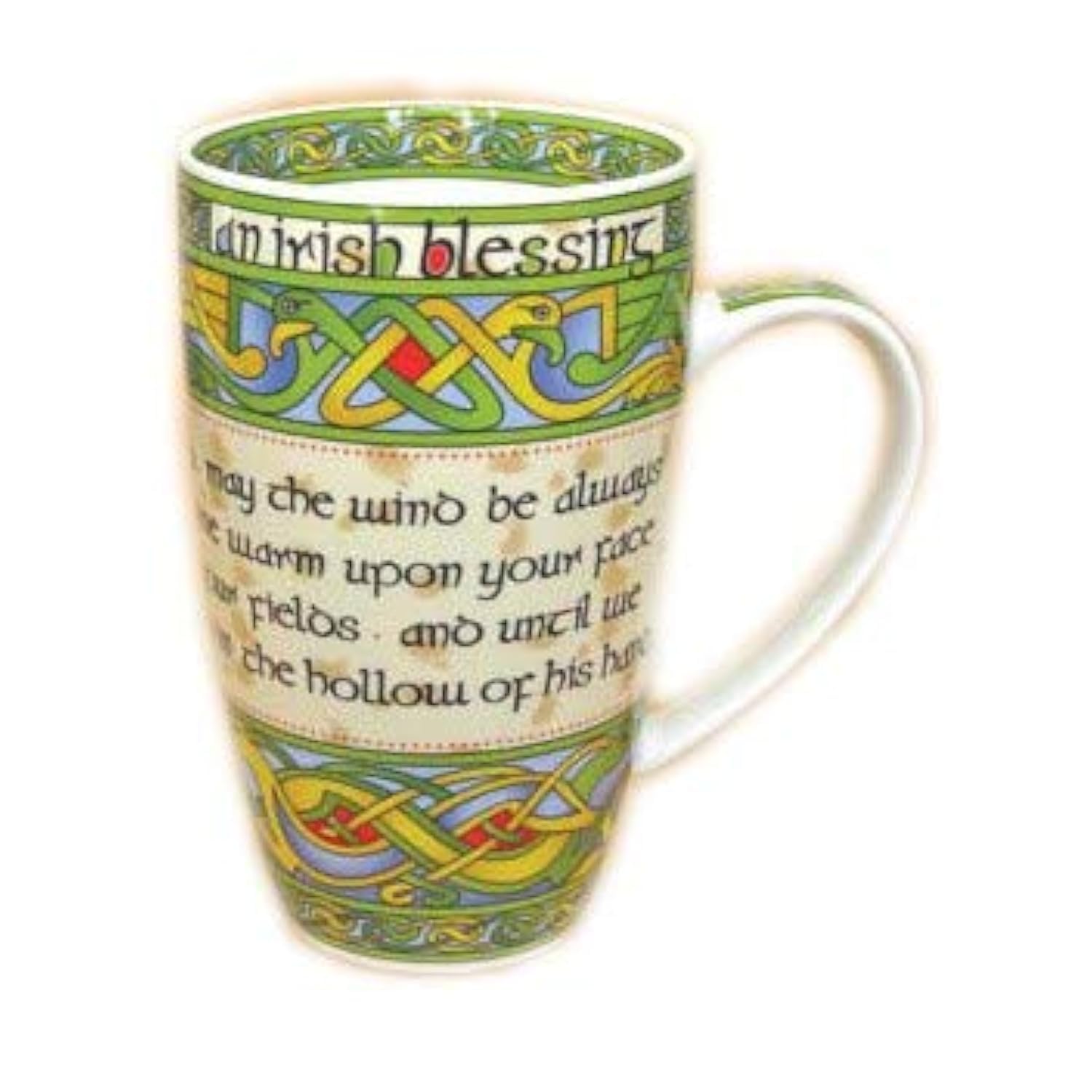 Taza Royal Tara de china osea con bendicion irlandesa, regalo significativo.