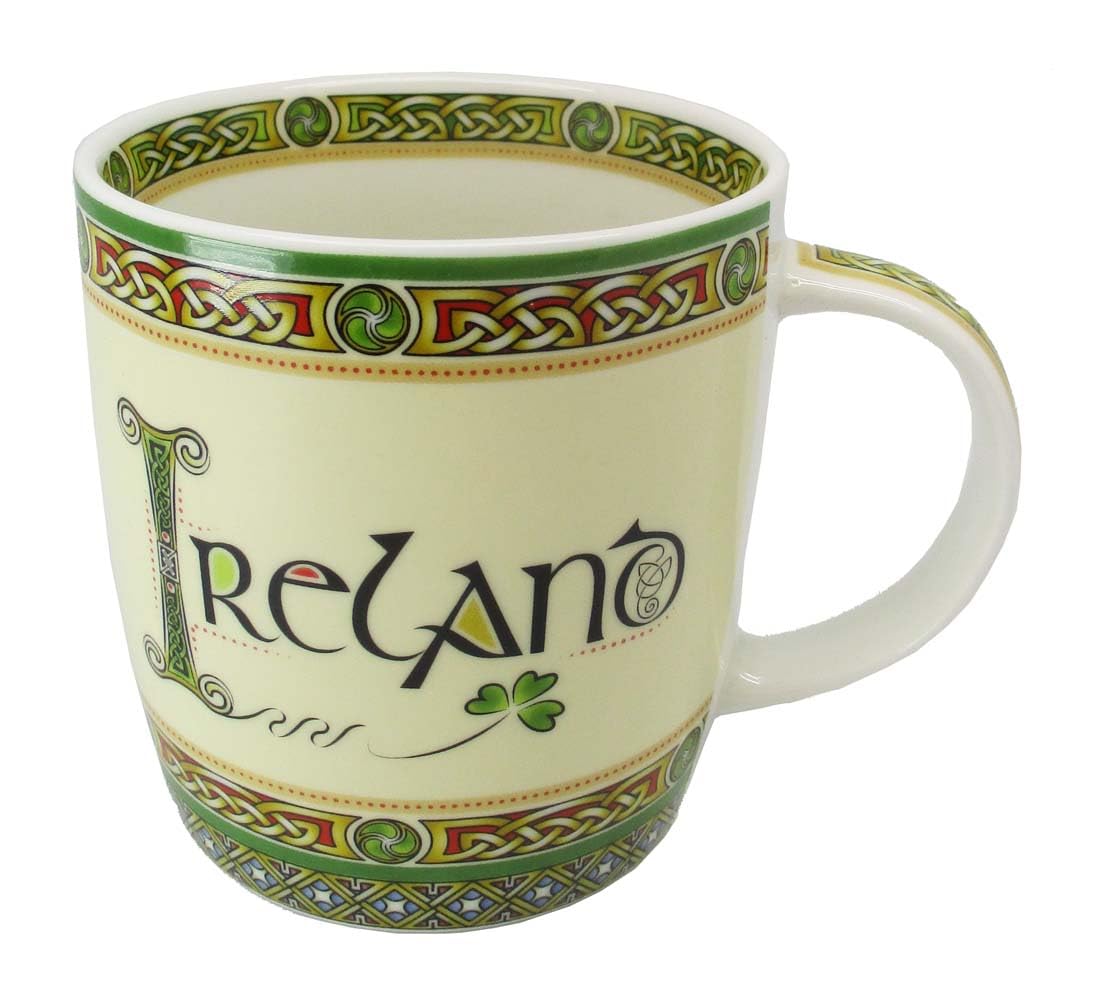 Royal Tara taza de porcelana de hueso con nudo céltico irlandés, ideal para café caliente