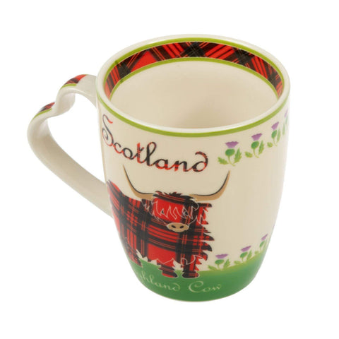 Royal Tara vaca de las Tierras Altas, capacidad 380 ml, para chocolate caliente o café con leche.
