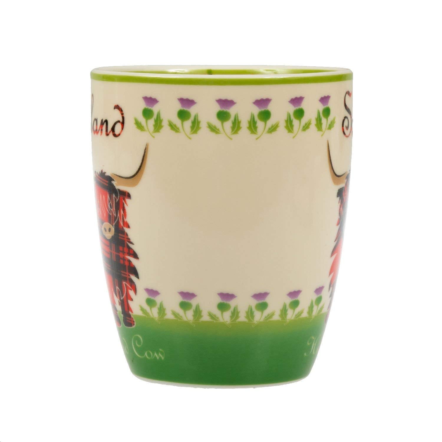 Royal Tara vaca de las Tierras Altas, diseño escocés, ideal para té o infusiones.