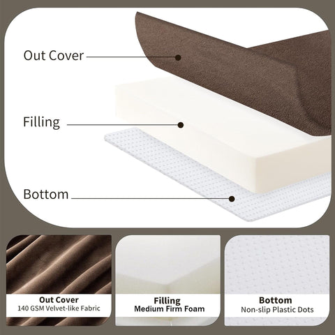 ROYALAY dimensiones de asiento 20x20x4 para ajuste universal.