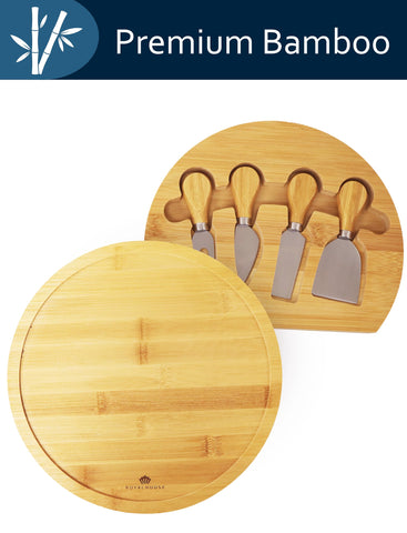 Diseño elegante en bambú de RoyalHouse, agrega calidez y durabilidad a la mesa.
