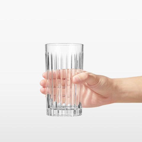 Juego de 6 vasos altos Royalrose VertiLine, perfecto para reuniones y cócteles.