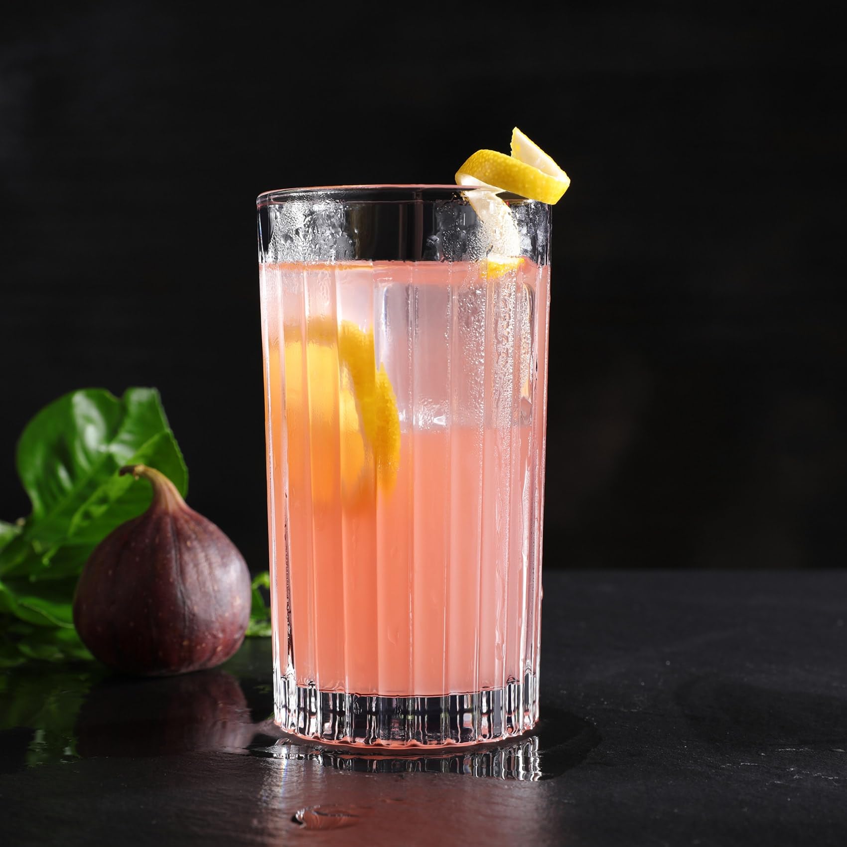 Vaso mojito Royalrose VertiLine, ideal para bebidas refrescantes y presentaciones.