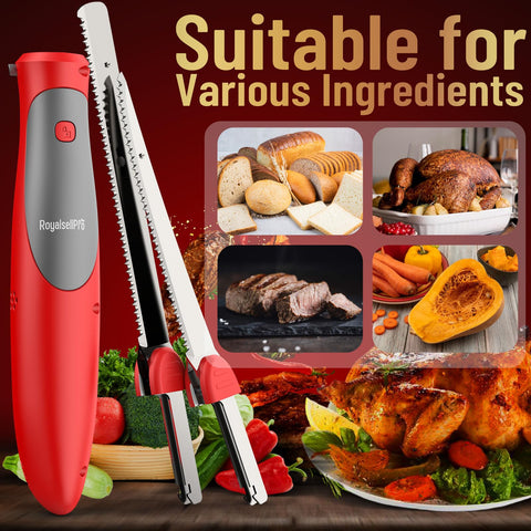 Royalsellpro hojas dentadas para cortes uniformes en carne y pan